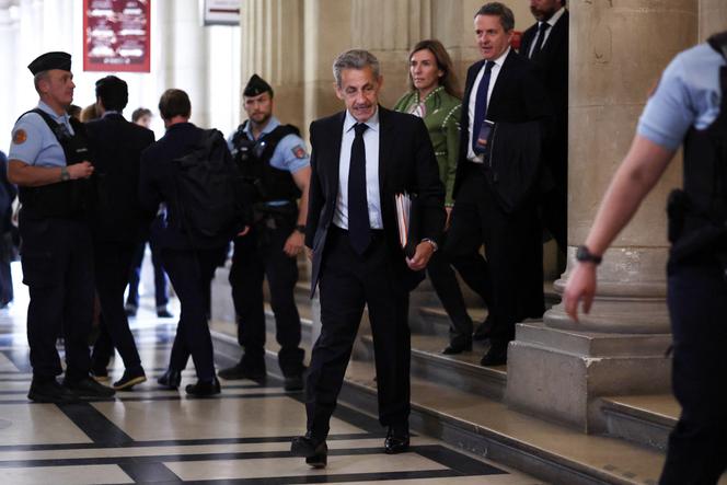 L’ancien président Nicolas Sarkozy à la cour d’appel de Paris, le 13 mai 2026. 
