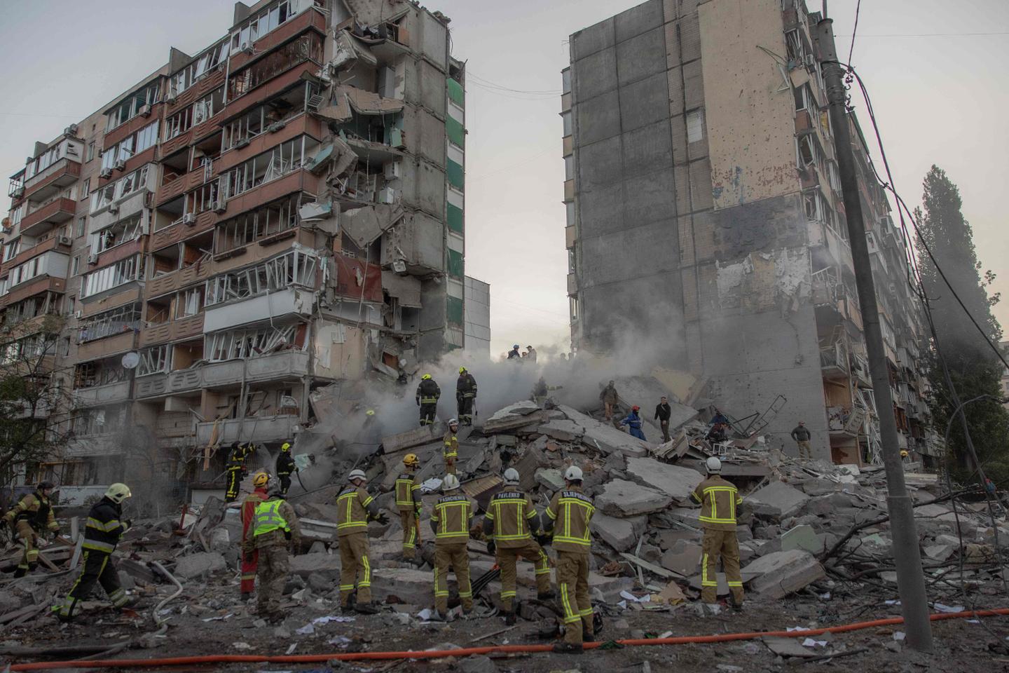 Ukraine : les images de l’attaque nocturne russe de grande ampleur sur Kiev
