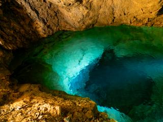Lac souterrain de l’aquifère karstique de la Tirounère, dans les Pyrénées-Orientales, le 4 mai 2026.