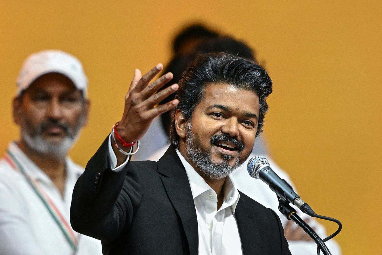 Joseph Vijay Chandrasekhar after being sworn in as the head of the Tamil Nadu government in Chennai on May 10, 2026.