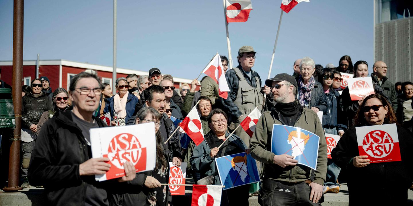 Groenland : manifestation à Nuuk contre les visées de Trump
