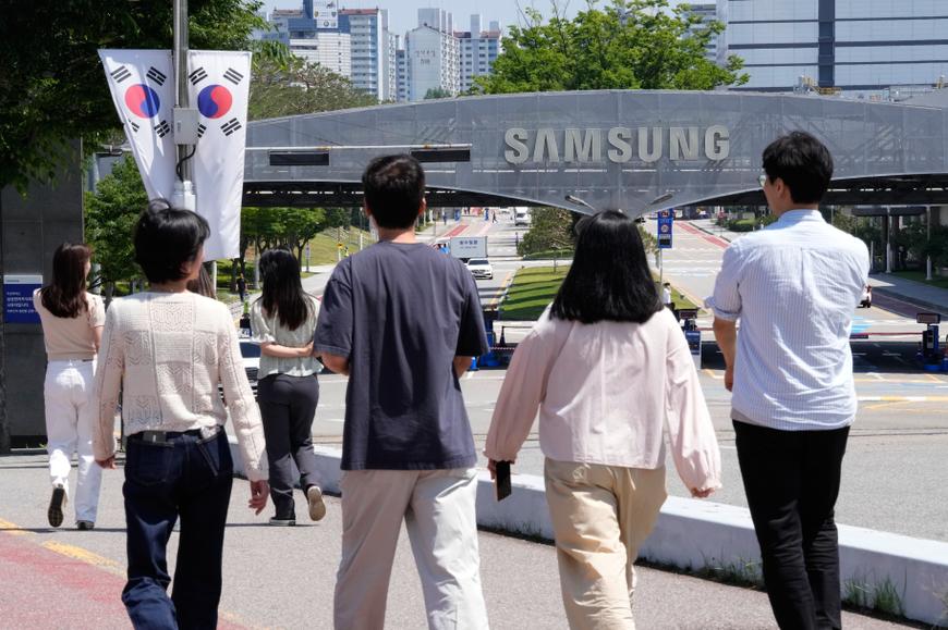 Le siège social de Samsung Electronics à Suwon (Corée du Sud), le 22 mai 2026.