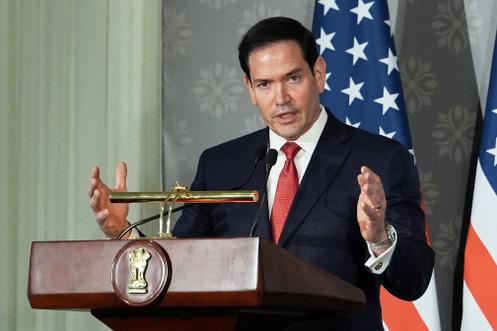 Le secrétaire d’Etat américain Marco Rubio à New Delhi (Inde), le 24 mai 2026.