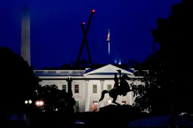 The White House after a shooting incident nearby in Washington, DC, May 23, 2026. 