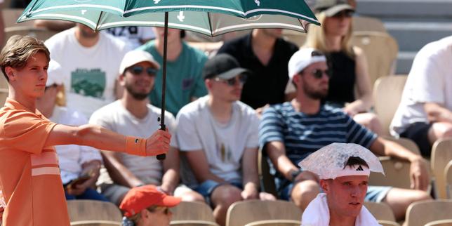 Czech player collapses after five-hour French Open match in heat