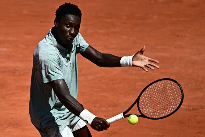 Moïse Kouamé lors de son premier tour remporté à Roland-Garros contre le Croate Marin Cilic, le 26 mai 2026.
