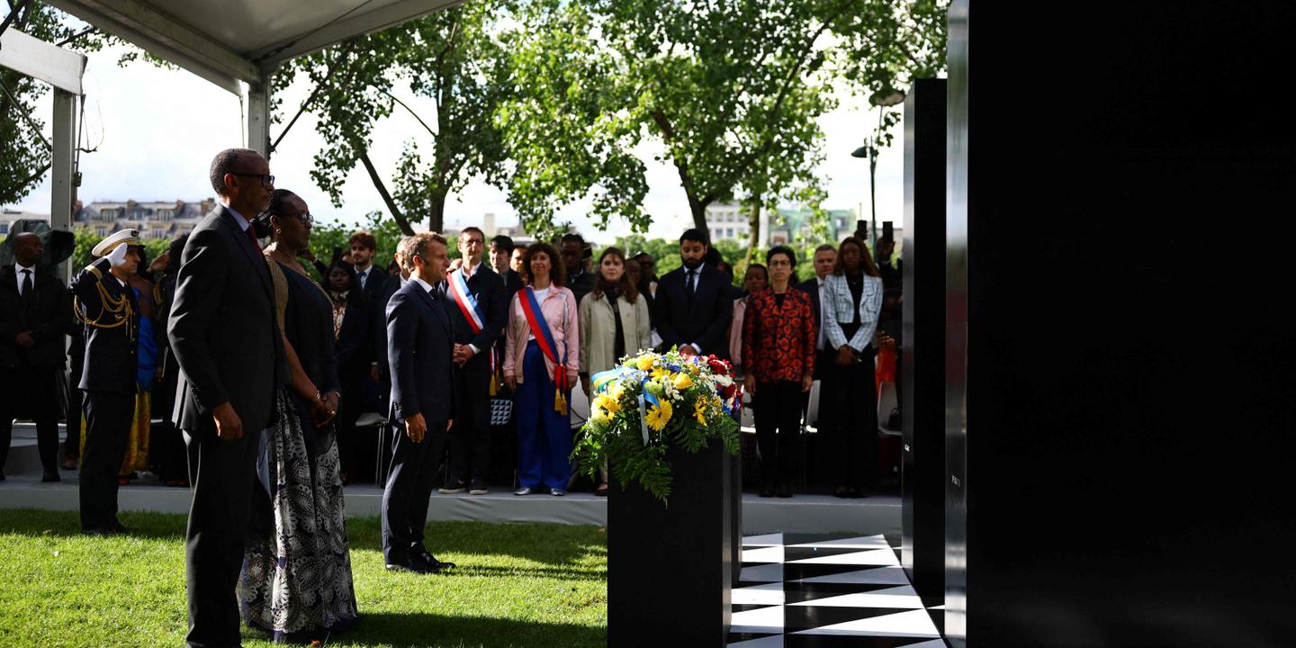 Génocide tutsi : mémorial inauguré à Paris par Macron et Kagame