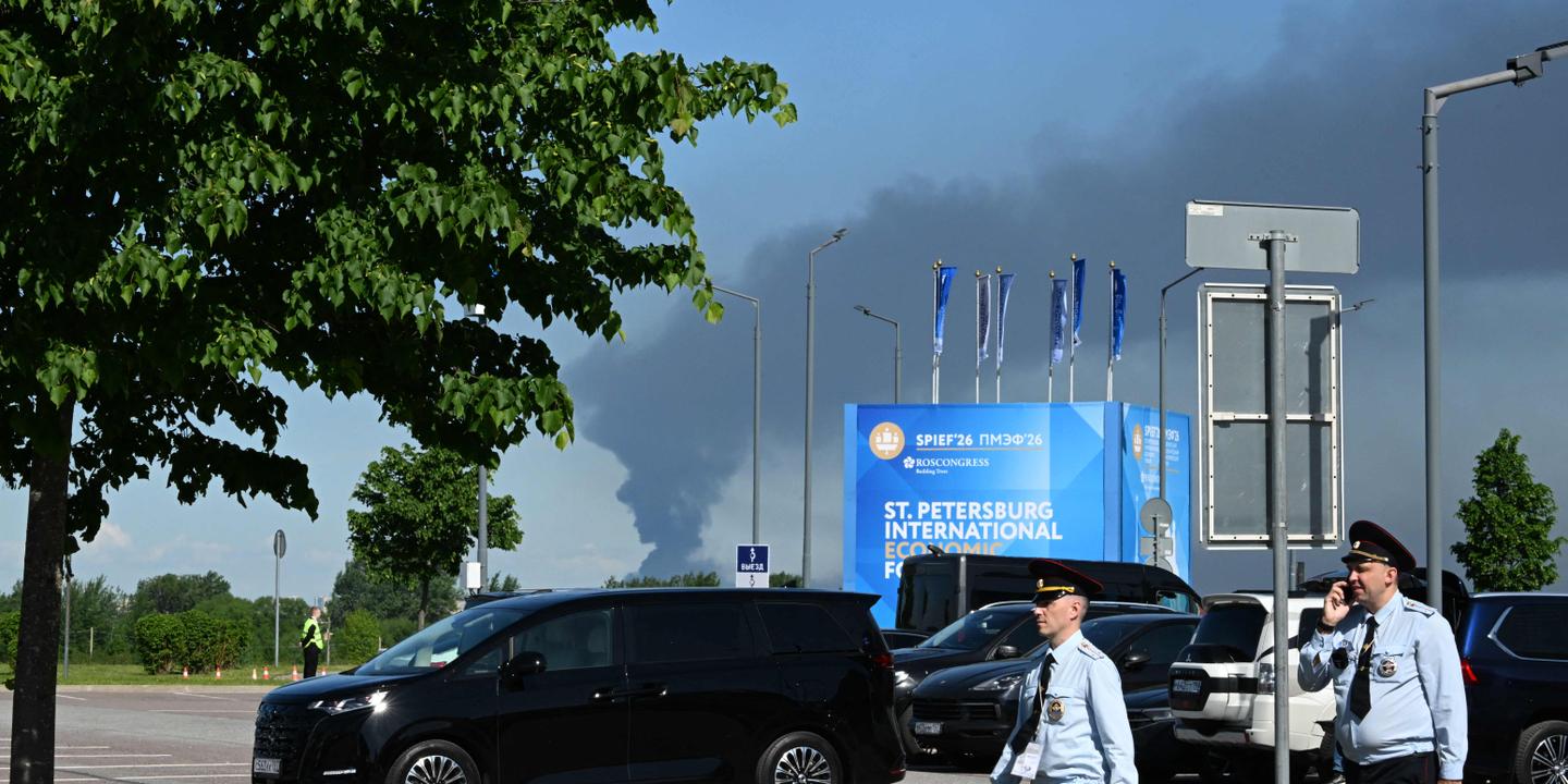 Drones ukrainiens et fumées grises accueillent les invités de Poutine à Saint-Pétersbourg