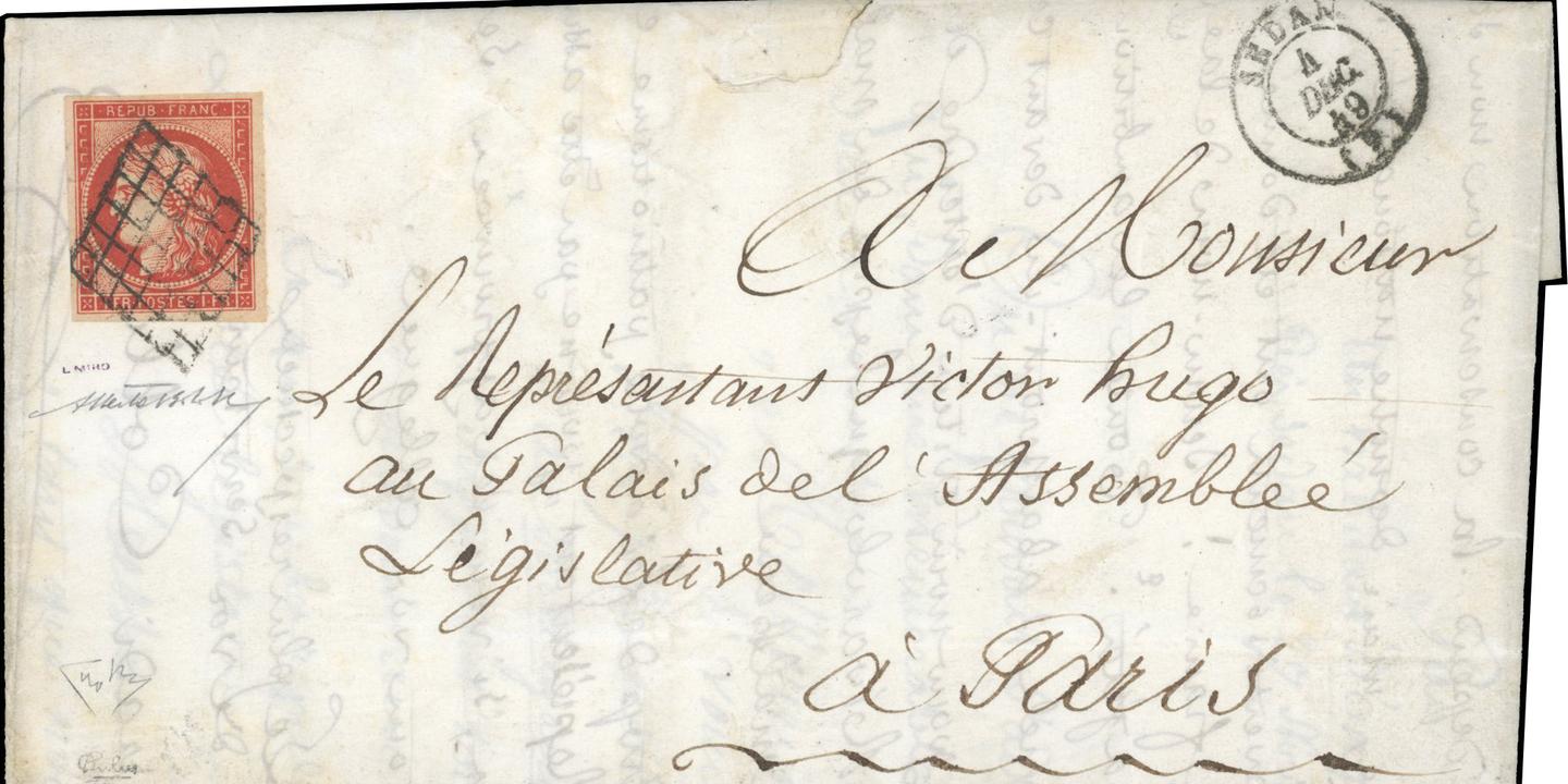 Timbre rare: lettre à Hugo à 150 000 €, île Maurice à 300 000 €