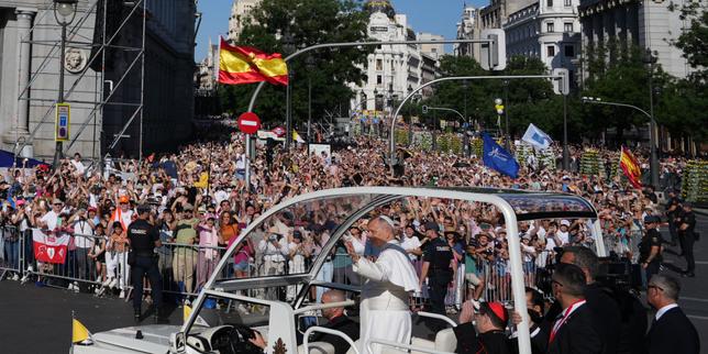 VIDÉO. 1,2 million de fidèles pour la messe du pape à Madrid