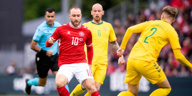 Le footballeur danois Christian Eriksen, victime d’un malais