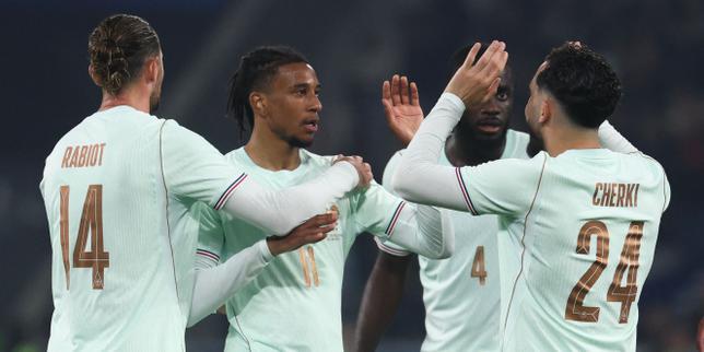 Olise smashes hat-trick as France beats Northern Ireland in pre-World Cup game