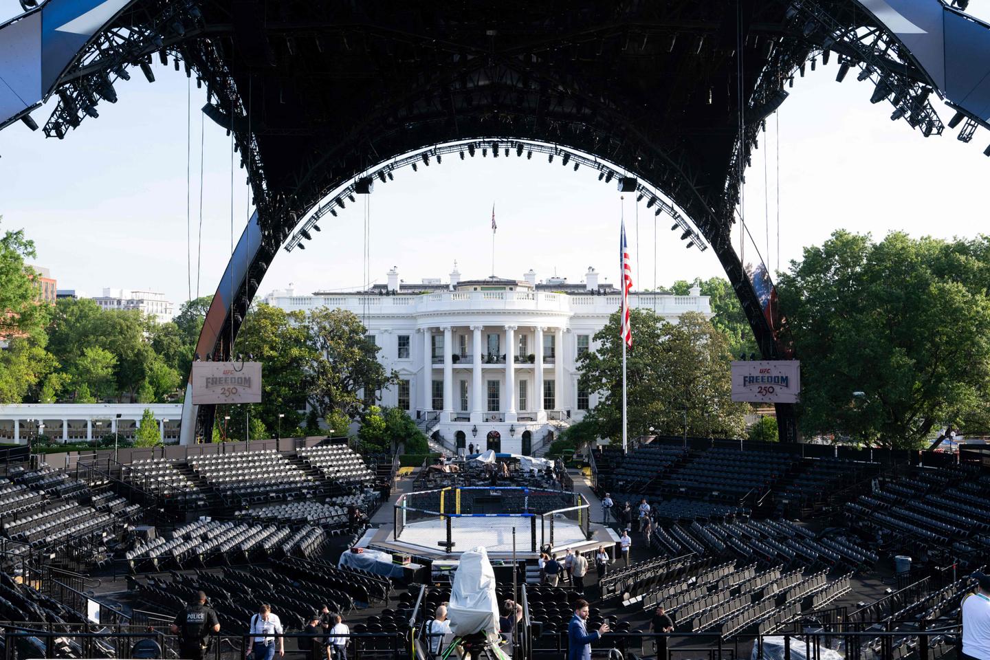 For Trump's 80th birthday, Dana White brings mixed martial arts to the White House