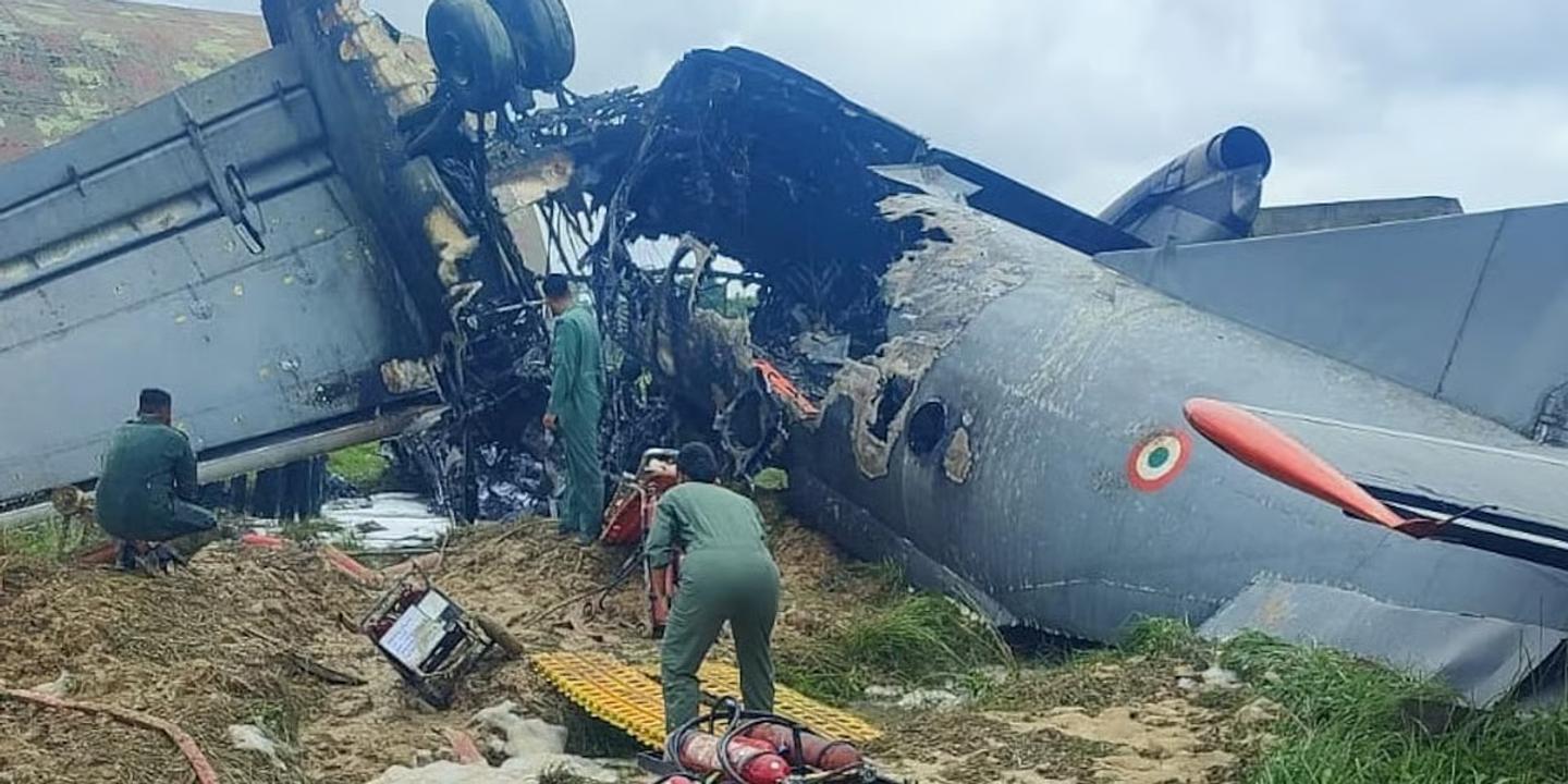 En Inde, cinq morts dans le crash d’un avion de transport militaire
