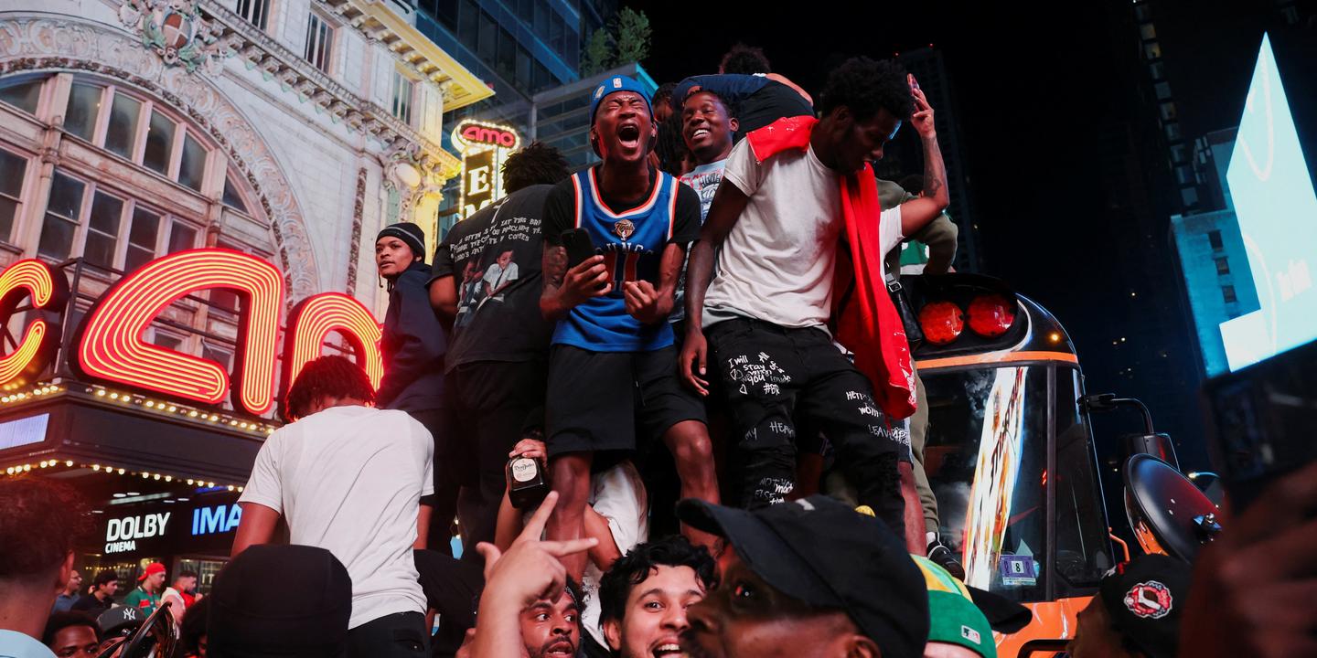 VIDÉO : Les fans des New York Knicks célèbrent le titre NBA