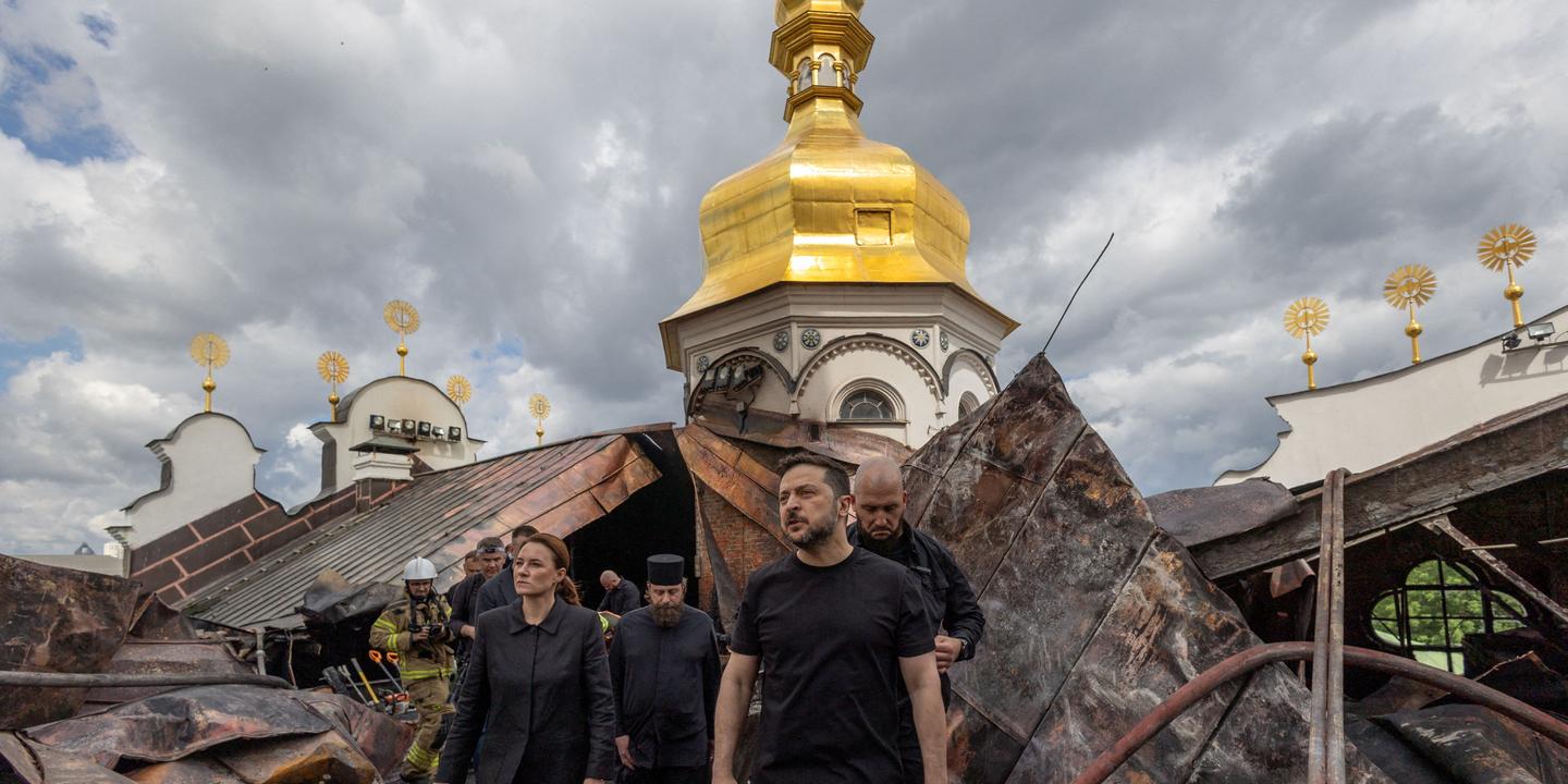Frappe russe à Kiev : la cathédrale de la Dormition endommagée