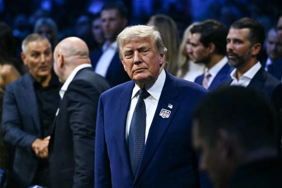 Donald Trump at the mixed martial arts event on his 80th birthday, on the White House grounds in Washington, on June 14, 2026. KENT NISHIMURA/AFP