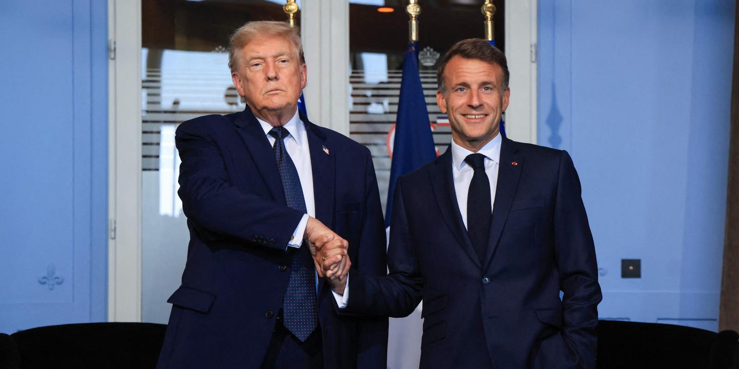 G7 à Évian : premier échange tendu entre Trump et Macron