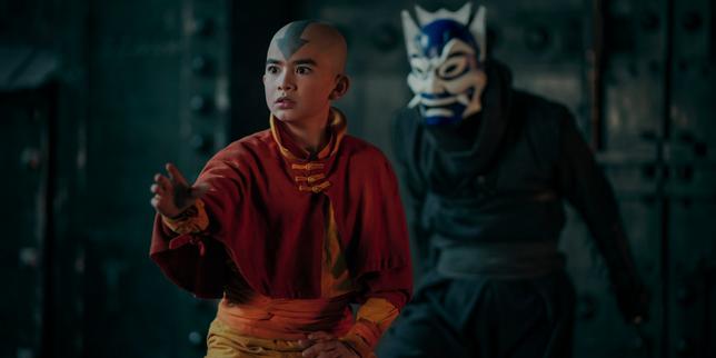 Gordon Cormier (Aang) dans la série «&nbsp;Avatar. Le dernier maître de l’air&nbsp;», créée par Michael Dante DiMartino et Bryan Konietzko. 