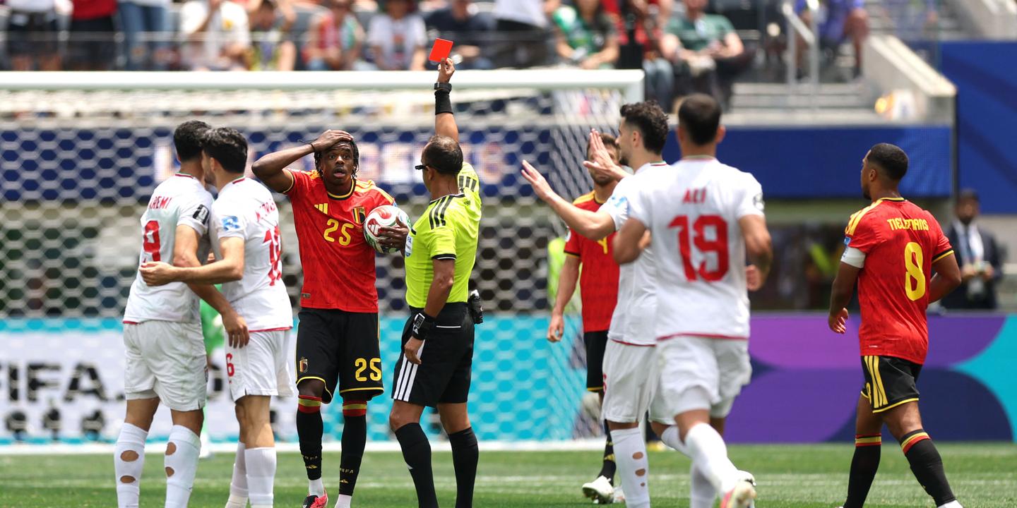 Match Belgique - Iran à Los Angeles lors de la Coupe du monde 2026