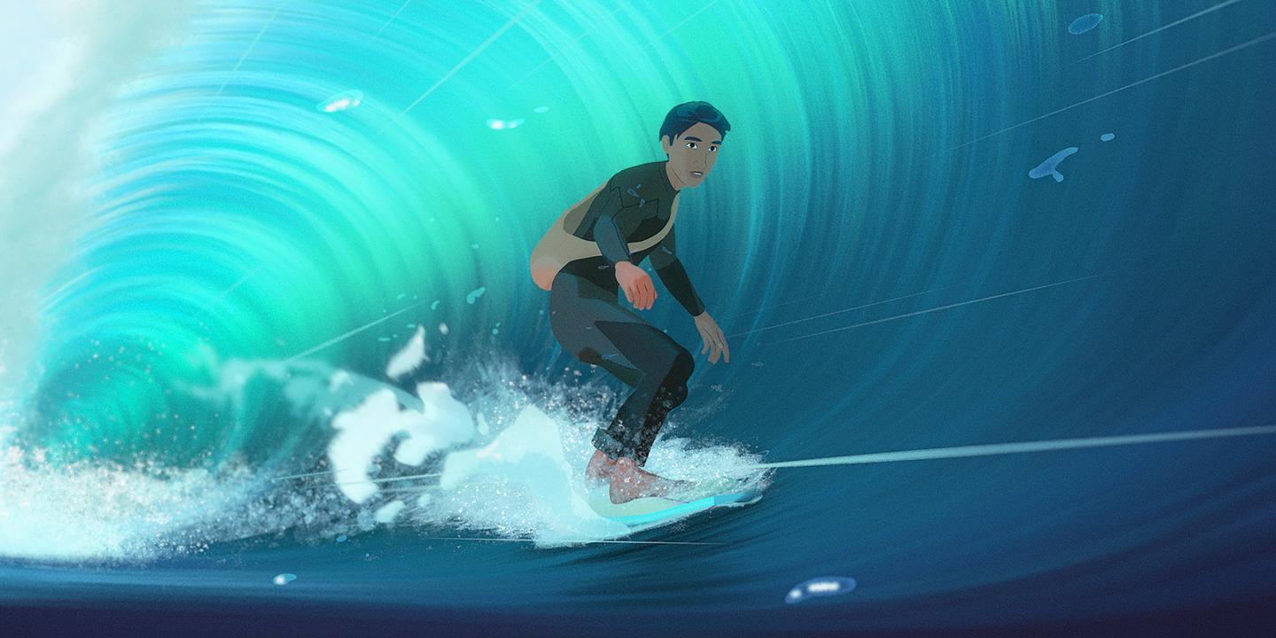 In Waves : une romance surf et guerre au Vietnam en animation