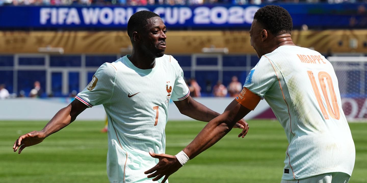 France-Norvège : Dembélé inscrit un triplé, les Bleus mènent