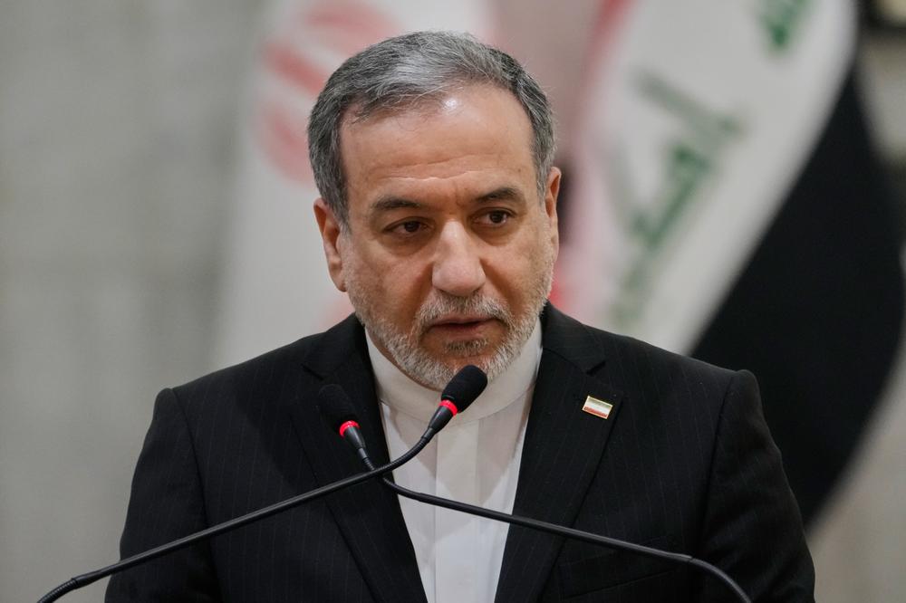 Le ministre des affaires étrangères iranien, Abbas Araghtchi, à Bagdad, le 28 juin 2026. - HADI MIZBAN/AP