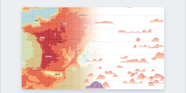 Visualisez le caractère hors norme de la vague de chaleur de juin