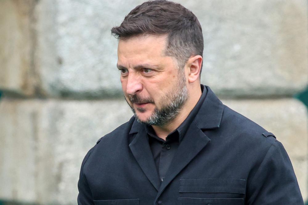Volodymyr Zelensky à Dublin, le 1ᵉʳ juillet 2026. - PAUL FAITH/AFP