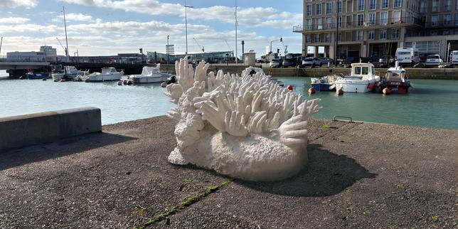 Pour l’opération artistique « Un été au Havre », un iceberg et des coraux géants apparaissent dans la ville