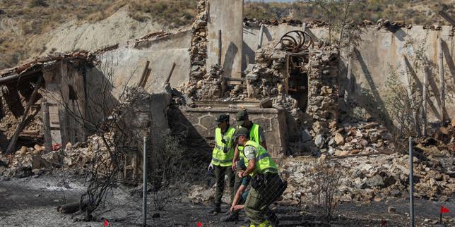 Un câble électrique abandonné serait à l’origine de l’incendie de Los Gallardos, en Andalousie, qui a fait 12 morts
