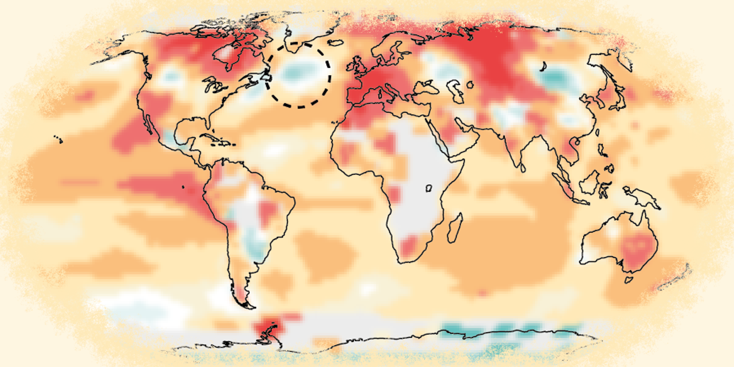 Canicules en Europe : une zone froide dans l'Atlantique les aggrave-t-elle ?