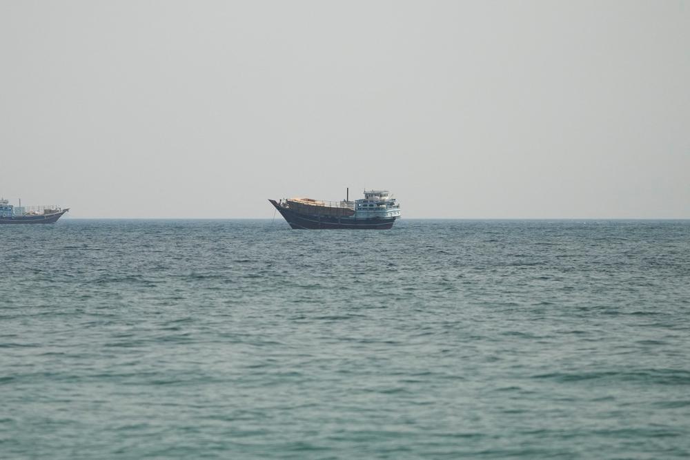 Le détroit d’Ormuz, vu depuis Musandam (Oman), le 12 juillet 2026. - STRINGER/REUTERS