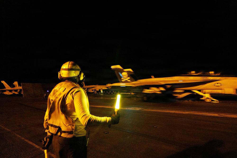 Des marins américains à bord de l’USS « George H.W. Bush », en mer d’Arabie, sur une photo publiée par le Commandement central des Etats-Unis le 15 juillet 2026. - CENTCOM VIA X