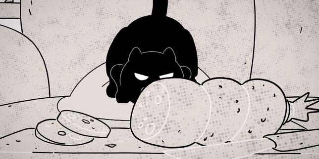 Moustique dans la série «&nbsp;Putain de chat&nbsp;!&nbsp;», réalisée par Christophe Gautry, adaptée de la bande dessinée de Lapuss’ et Tartuff.