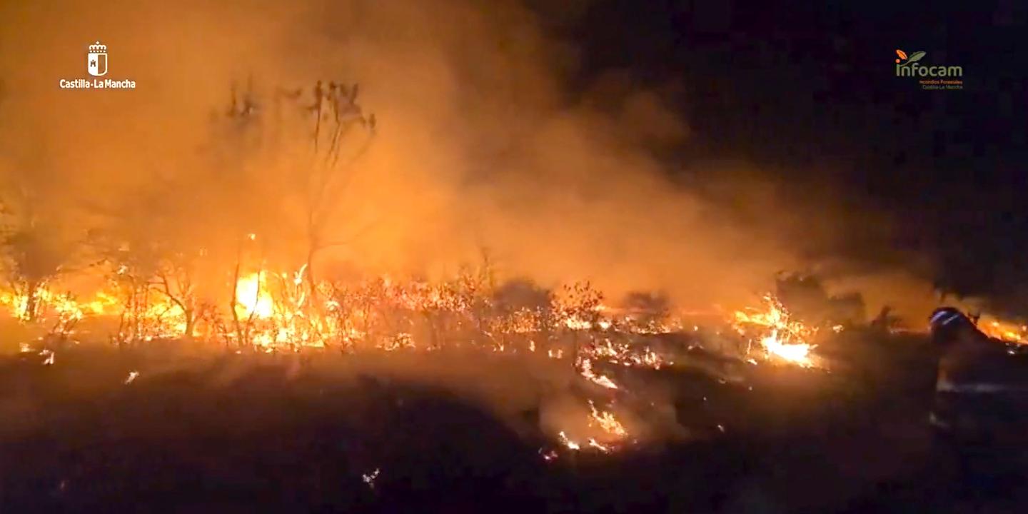 Incendies en Espagne : 26 000 hectares brûlés au nord de Madrid