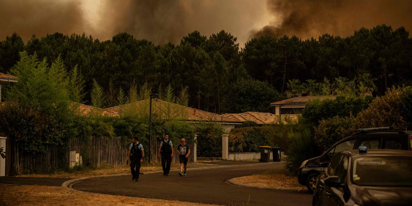 Incendies : plus de 23 000 personnes évacuées dans les Landes et en Gironde