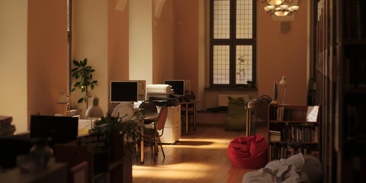 Library of EHU premises (that once was Augustinian Monastery) in A. Savicius street in Vilnius, Lithuania on 16th of July, 2026.