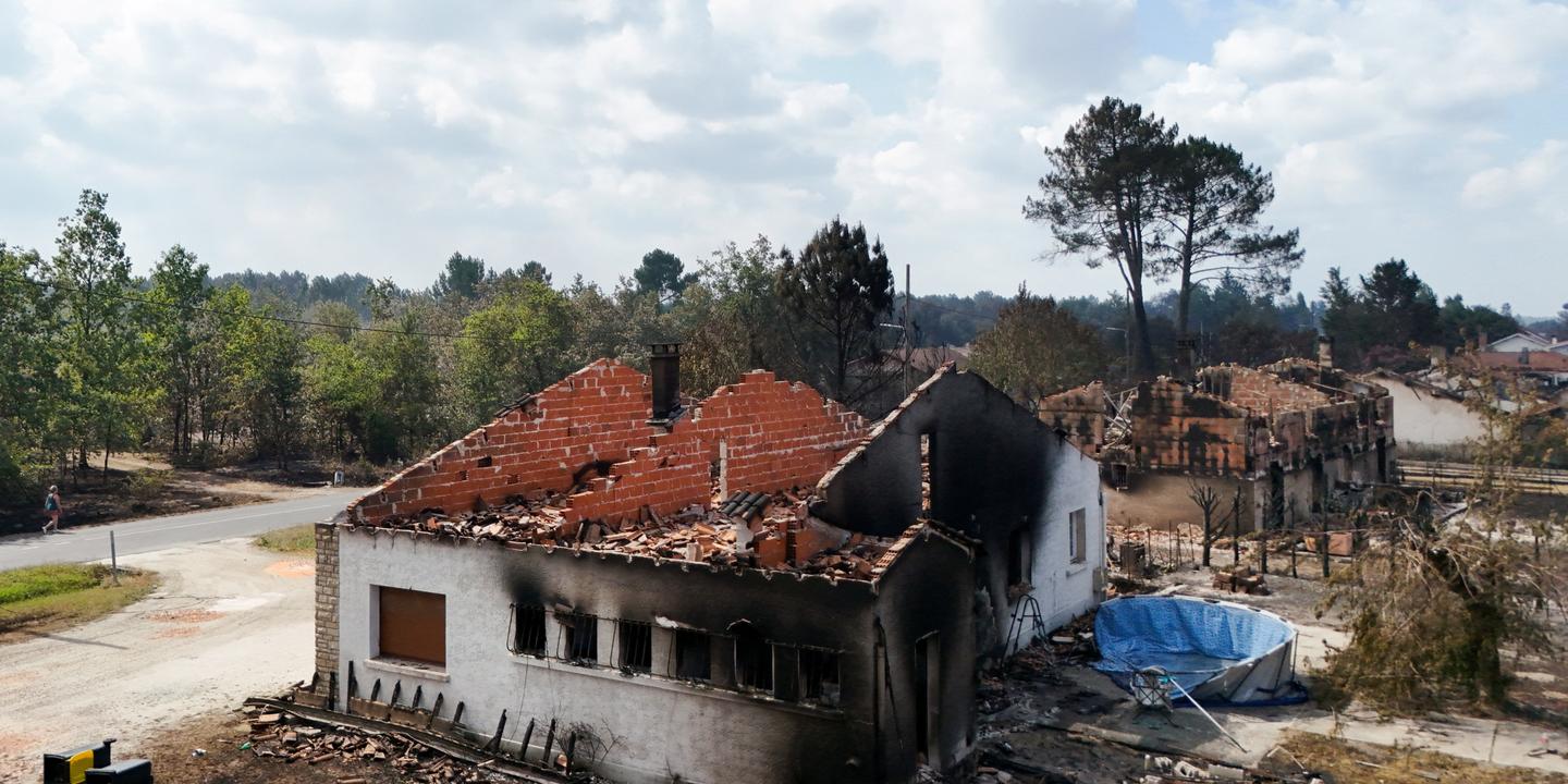 Incendies en Gironde : images des maisons détruites au Porge
