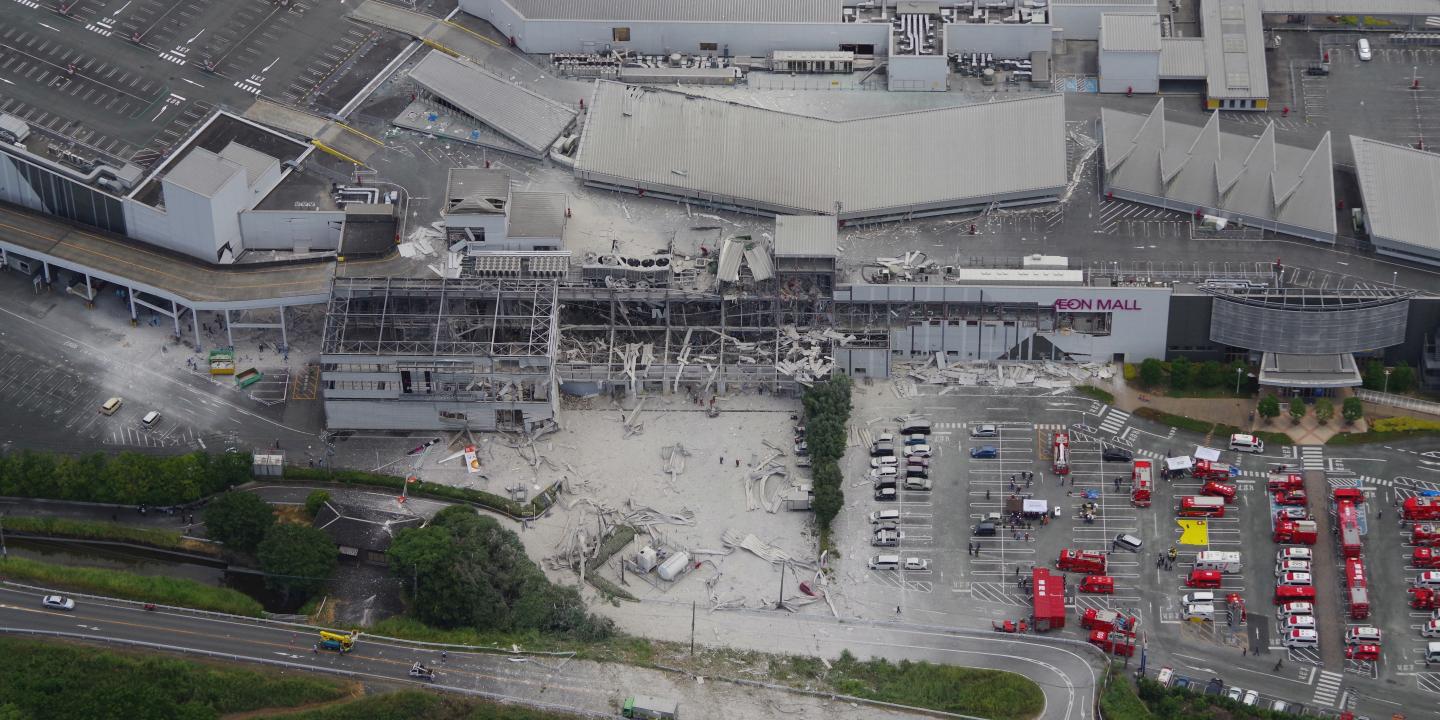VIDEO Séisme au Japon : les images de l’explosion d’un centre commercial