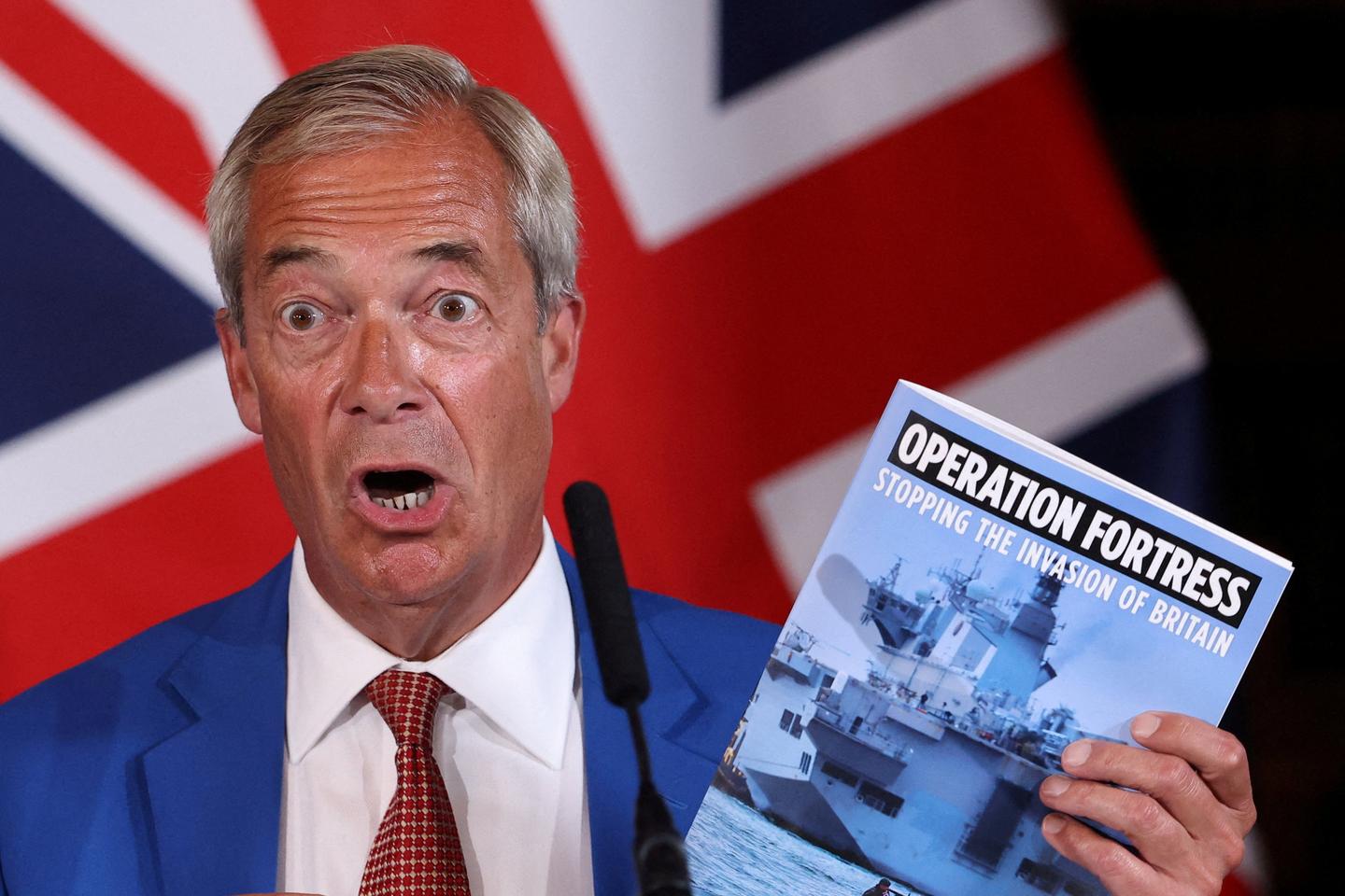 France blasts Farage's proposal to use navy to stop Channel migrants
