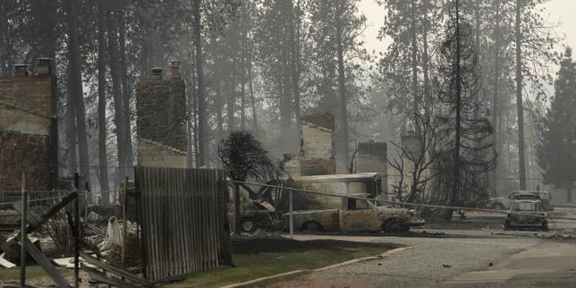 Etats-Unis : les images des feux de forêt qui ravagent Spokane