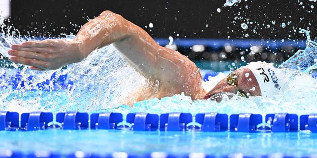 Lancé par un immense Léon Marchand, le relais français du 4 x 200 m nage libre remporte la médaille d’argent aux championnats d’Europe