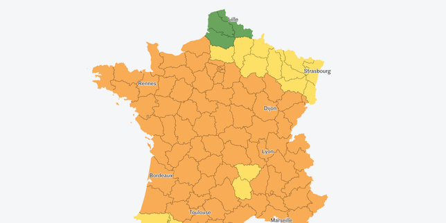 Canicule : la vigilance orange s’étendra à 78 départements mercredi, des températures jusqu’à 40 °C attendues, annonce Météo France