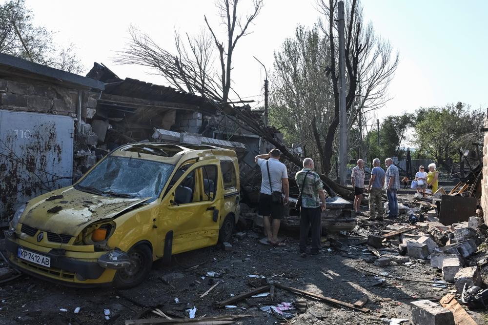 Après une frappe russe, à Zaporijia (Ukraine), le 11 août 2026. - REUTERS