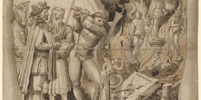 Quand Niklaus Manuel Deutsch, iconoclaste du XVIᵉ siècle en quête de vérité divine, finit par vouer ses propres œuvres aux gémonies