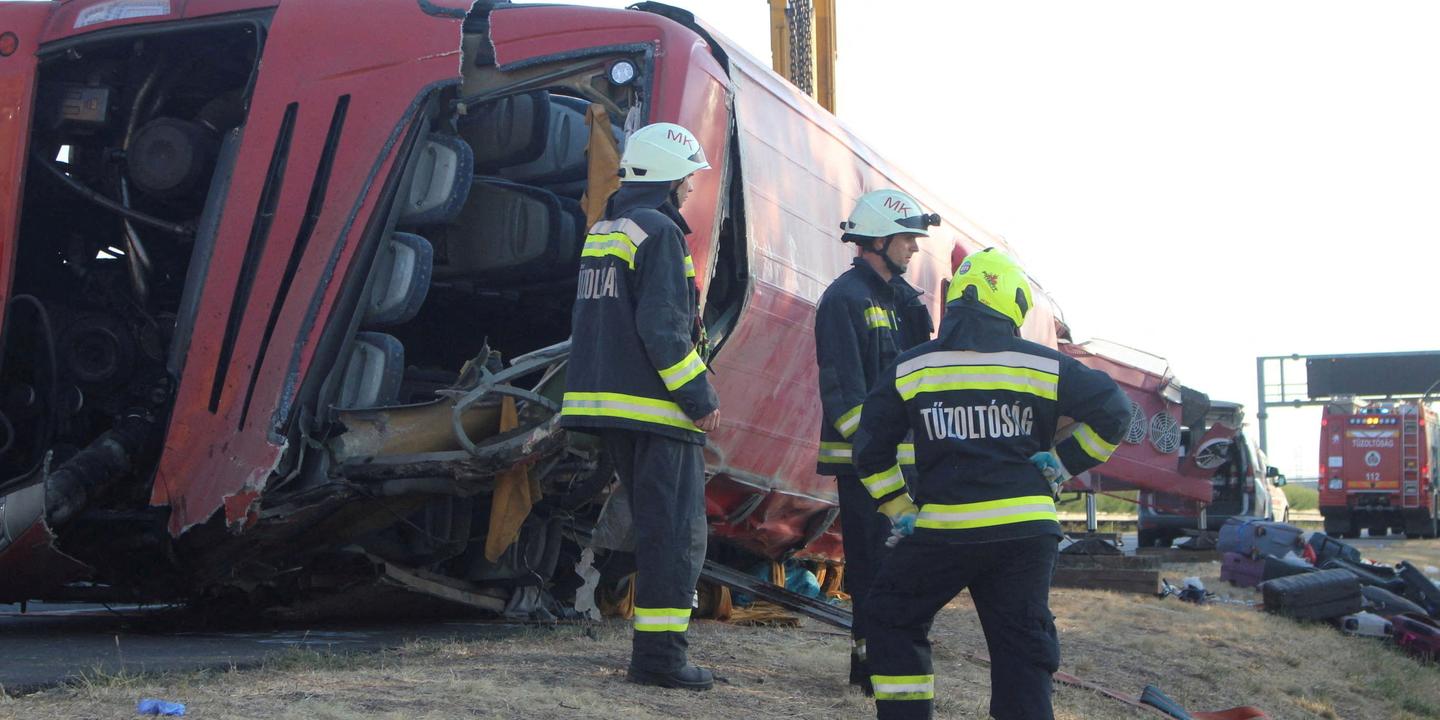 Hongrie : les images de l’accident de car qui a fait 12 morts et 10 blessés