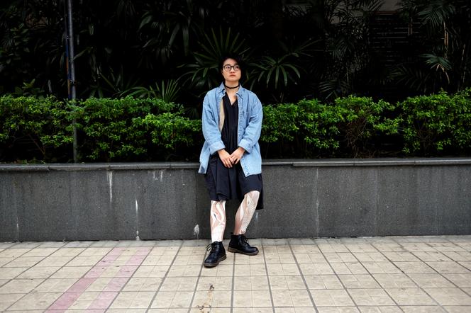Xiao Meili, militante f&eacute;ministe chinoise &agrave; l&rsquo;initiative d&rsquo;un concours de photos &laquo;&nbsp;d&rsquo;aisselles au naturel&nbsp;&raquo; en&nbsp;2015, sur la messagerie Weibo. Guangzhou (Canton), Chine, le 25&nbsp;janvier&nbsp;2018.  - REUTERS