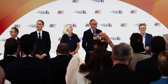 Marine Le Pen « voit l’économie à travers l’électeur d’Hénin-Beaumont » : les réserves du patronat après la rentrée du Medef