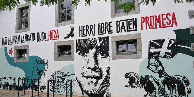 Une enquête pour « apologie du terrorisme » ouverte après l’inauguration d’une fresque en hommage à un séparatiste basque dans les Pyrénées-Atlantiques